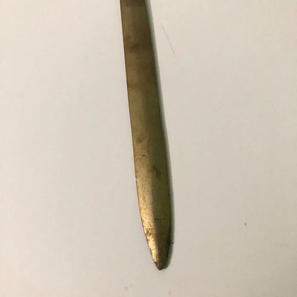 Vintage Brass Canadian Maple Leaf Letter Opener 7.5 Inch Long - Picture 5 of 14